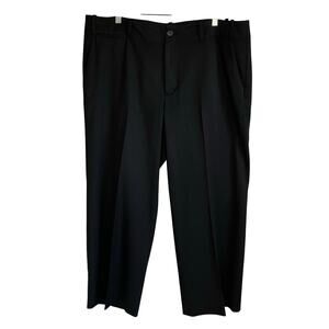 Lauren Ralph Lauren Sanderson Wide Leg Dress Pants Cropped Sz 16 Black Classic